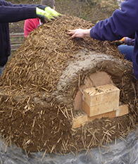 cob oven in progress